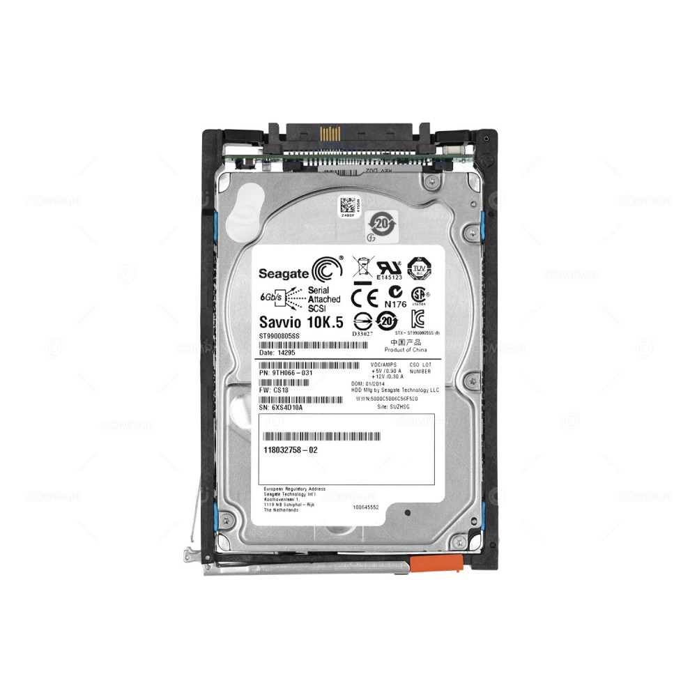 005049206 EMC HDD 900GB 10K SAS 6G 2.5" SFF HOT-SWAP FOR EMC VNX